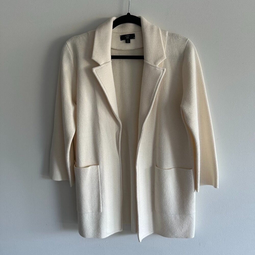 J. Crew 365 Sophie Open Front Sweater Blazer Size S